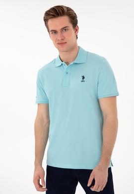 Erkek Slim Fit Polo Yaka Aqua Basic Tişört - 50298011147