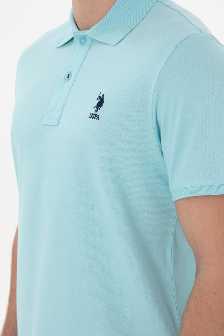 Erkek Slim Fit Polo Yaka Aqua Basic Tişört - 50298011147
