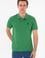 Erkek Slim Fit Polo Yaka Yeşil Basic Tişört