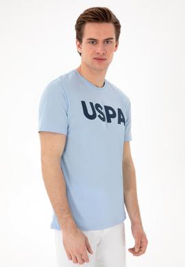 Erkek Regular Fit Bisiklet Yaka Açık Mavi Basic Tişört - 50297988036