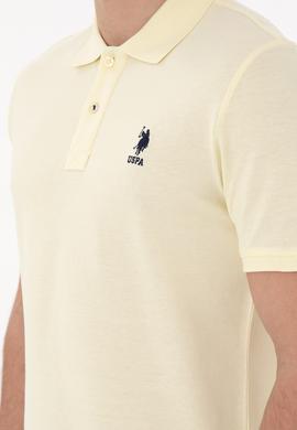 Erkek Slim Fit Polo Yaka Limon Basic Tişört - 50307699011