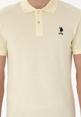 Erkek Slim Fit Polo Yaka Limon Basic Tişört - 50307699011