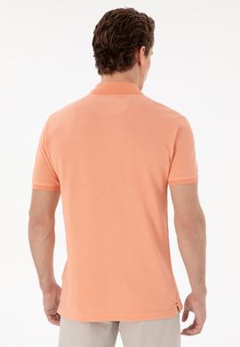 Erkek Slim Fit Polo Yaka Somon Basic Tişört - 50298041379