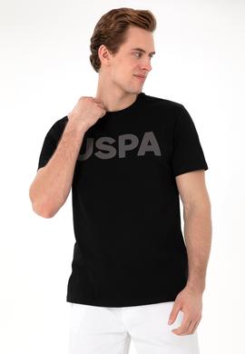 Erkek Regular Fit Bisiklet Yaka Siyah Basic Tişört - 50297988013