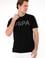 Erkek Regular Fit Bisiklet Yaka Siyah Basic Tişört