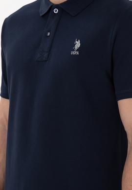 Erkek Regular Fit Polo Yaka Lacivert Basic Tişört - 50298031091