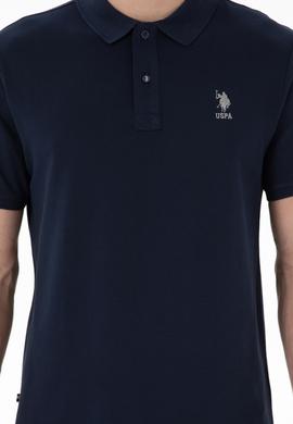 Erkek Regular Fit Polo Yaka Lacivert Basic Tişört - 50298031091