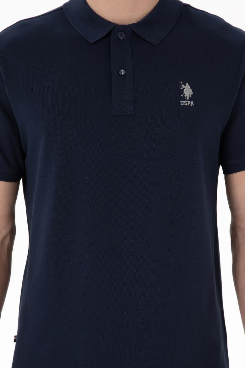 Erkek Regular Fit Polo Yaka Lacivert Basic Tişört - 50298031091