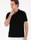 Erkek Regular Fit Polo Yaka Siyah Basic Tişört