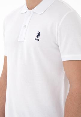 Erkek Slim Fit Polo Yaka Beyaz Basic Tişört - 50298041001