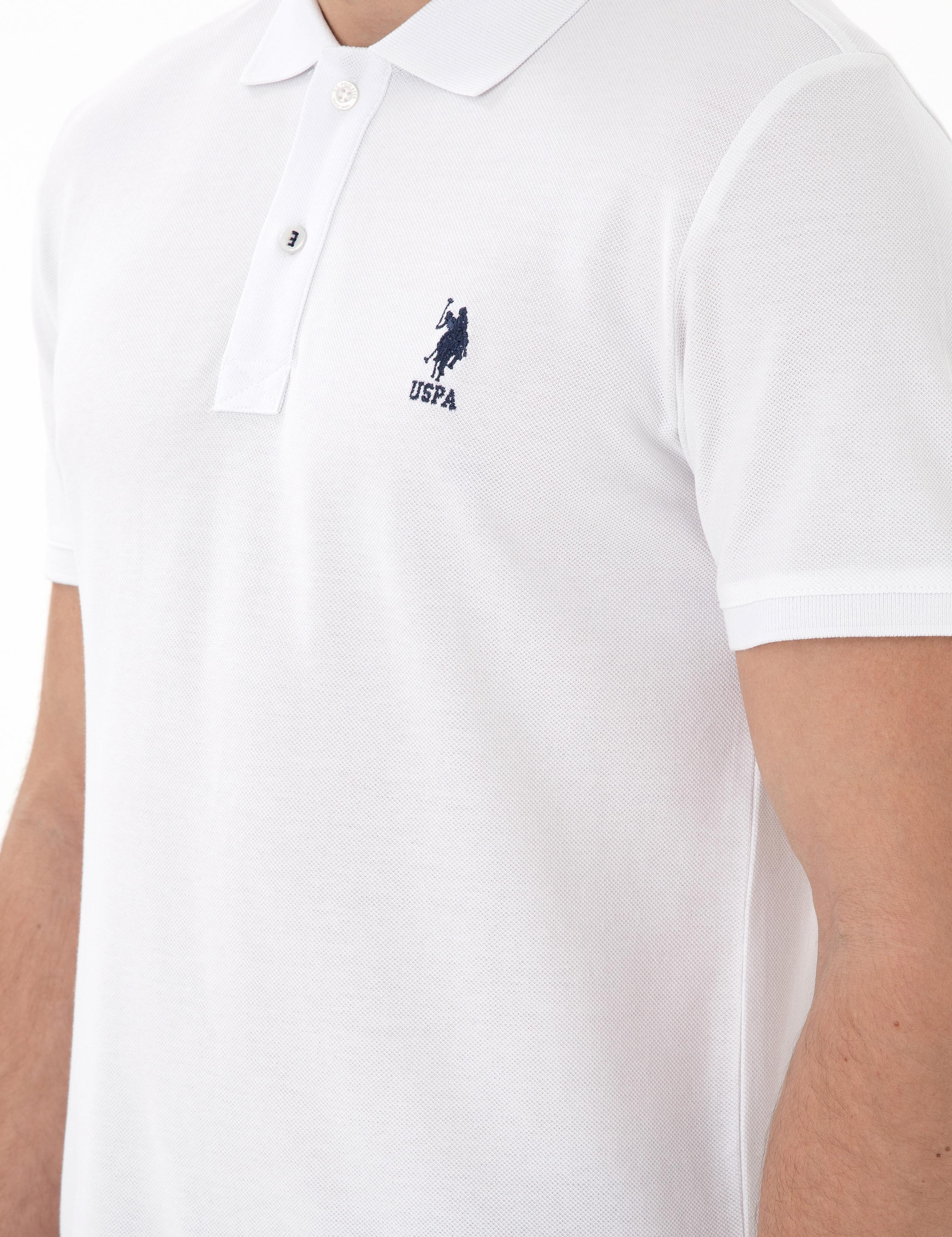 پولوشرت آستین کوتاه اندامی یقه پیراهنی مردانه یو اس پولو | U.S. Polo Assn. - تصویر 7