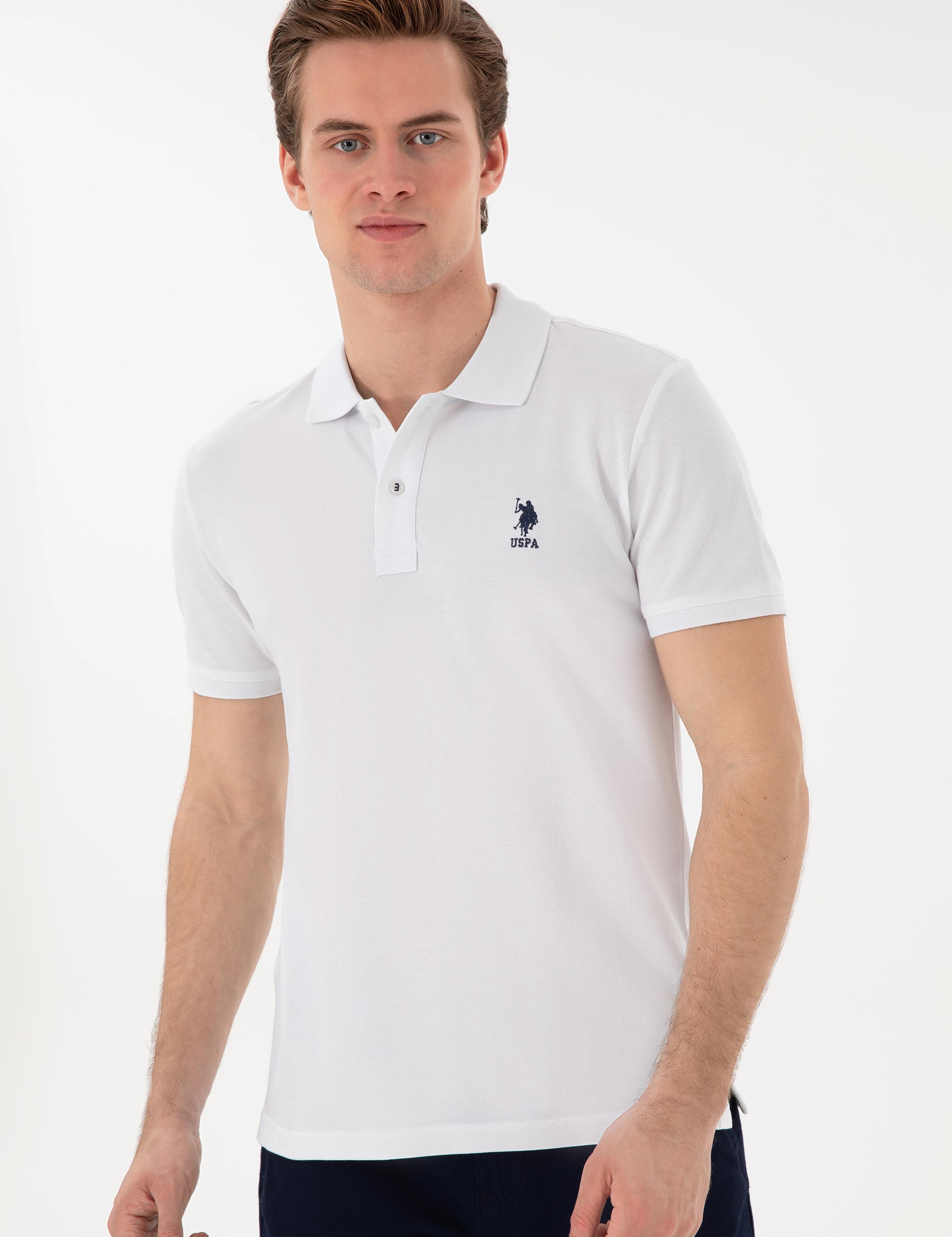 پولوشرت آستین کوتاه اندامی یقه پیراهنی مردانه یو اس پولو | U.S. Polo Assn. - تصویر 3