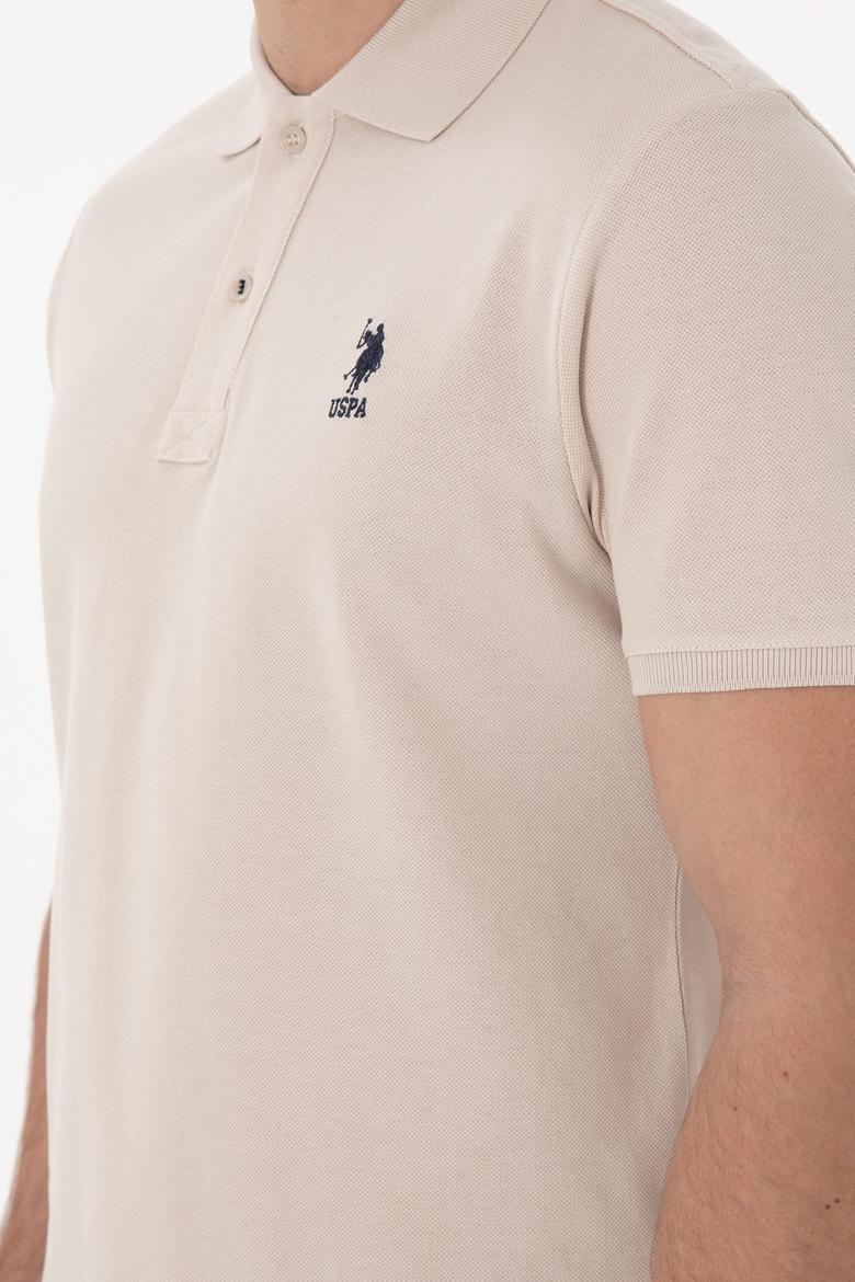 Erkek Regular Fit Polo Yaka Taş Basic Tişört - 50298031257
