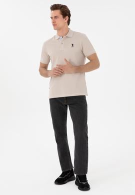 Erkek Regular Fit Polo Yaka Taş Basic Tişört - 50298031257