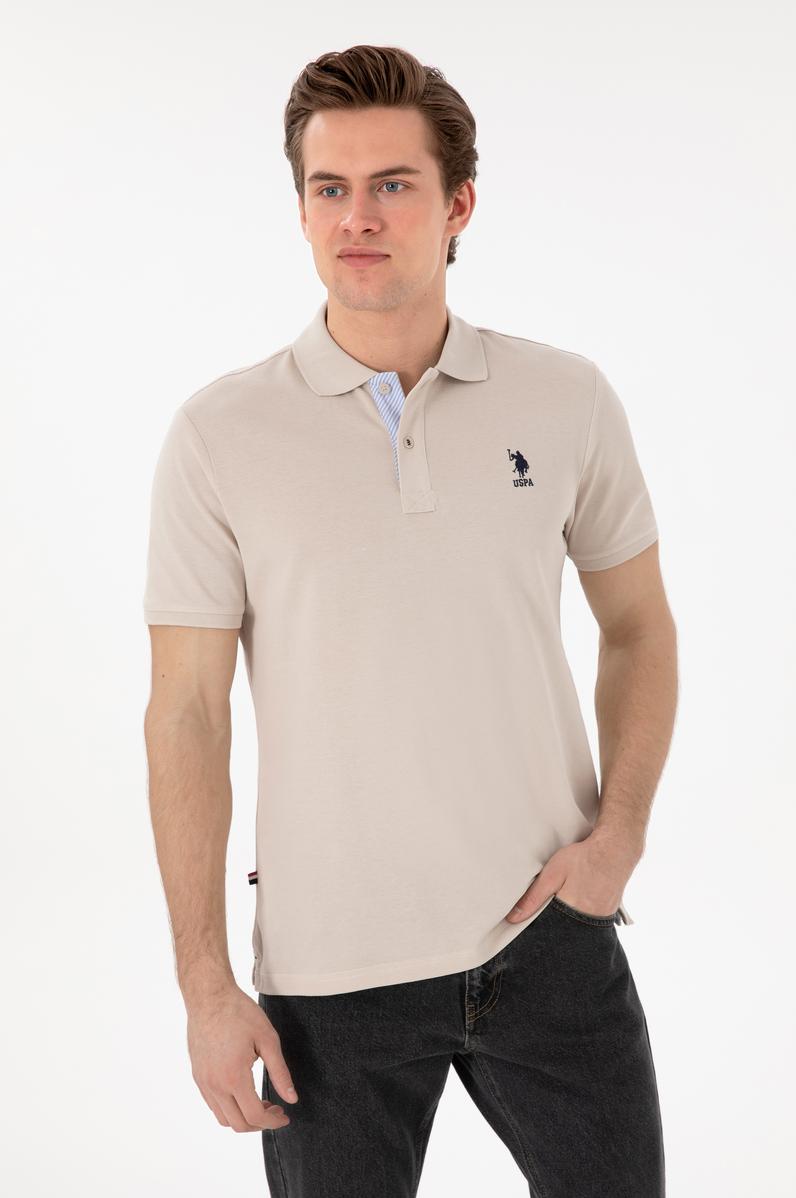 Erkek Regular Fit Polo Yaka Taş Basic Tişört