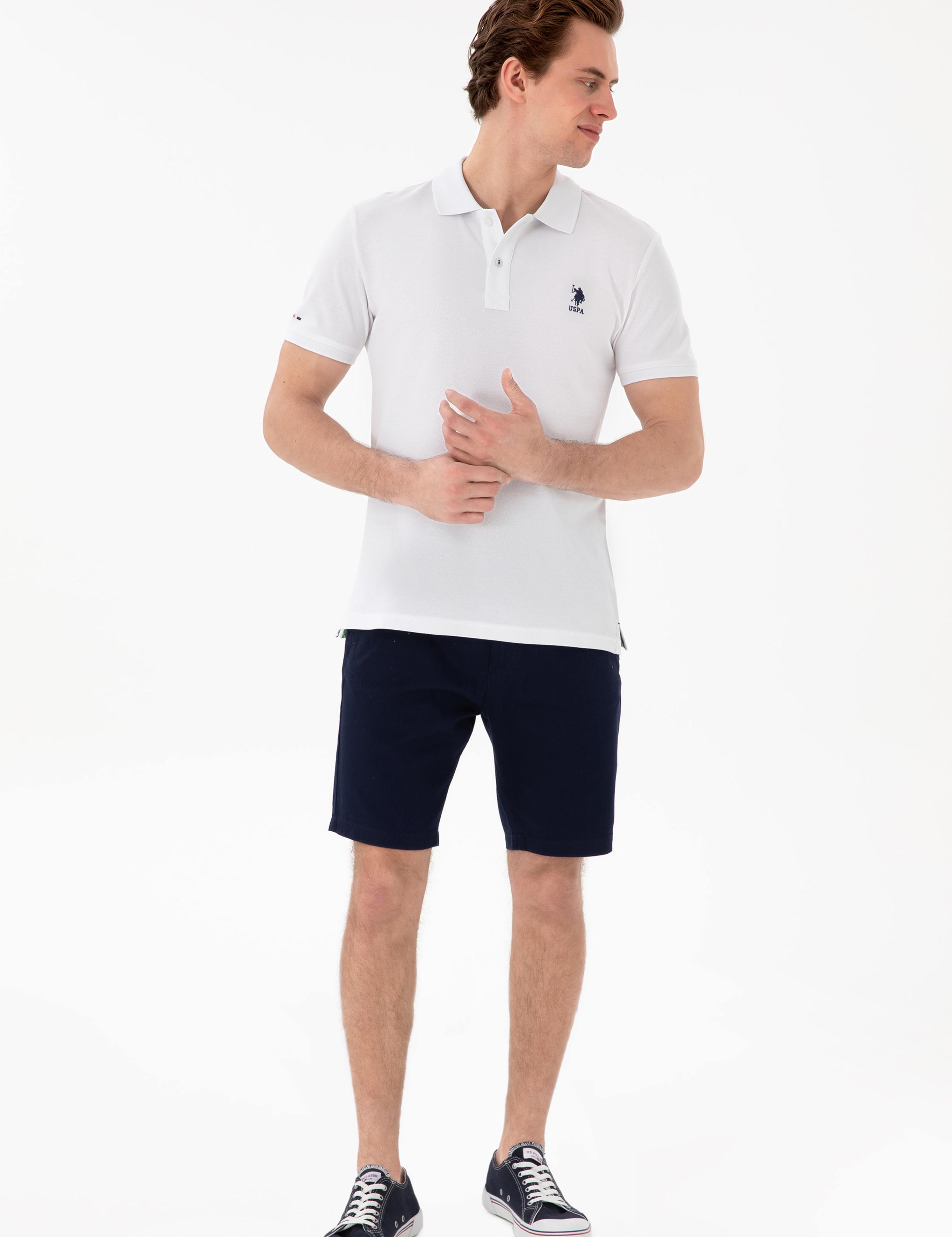 پولوشرت آستین کوتاه اندامی یقه پیراهنی مردانه یو اس پولو | U.S. Polo Assn. - تصویر 4