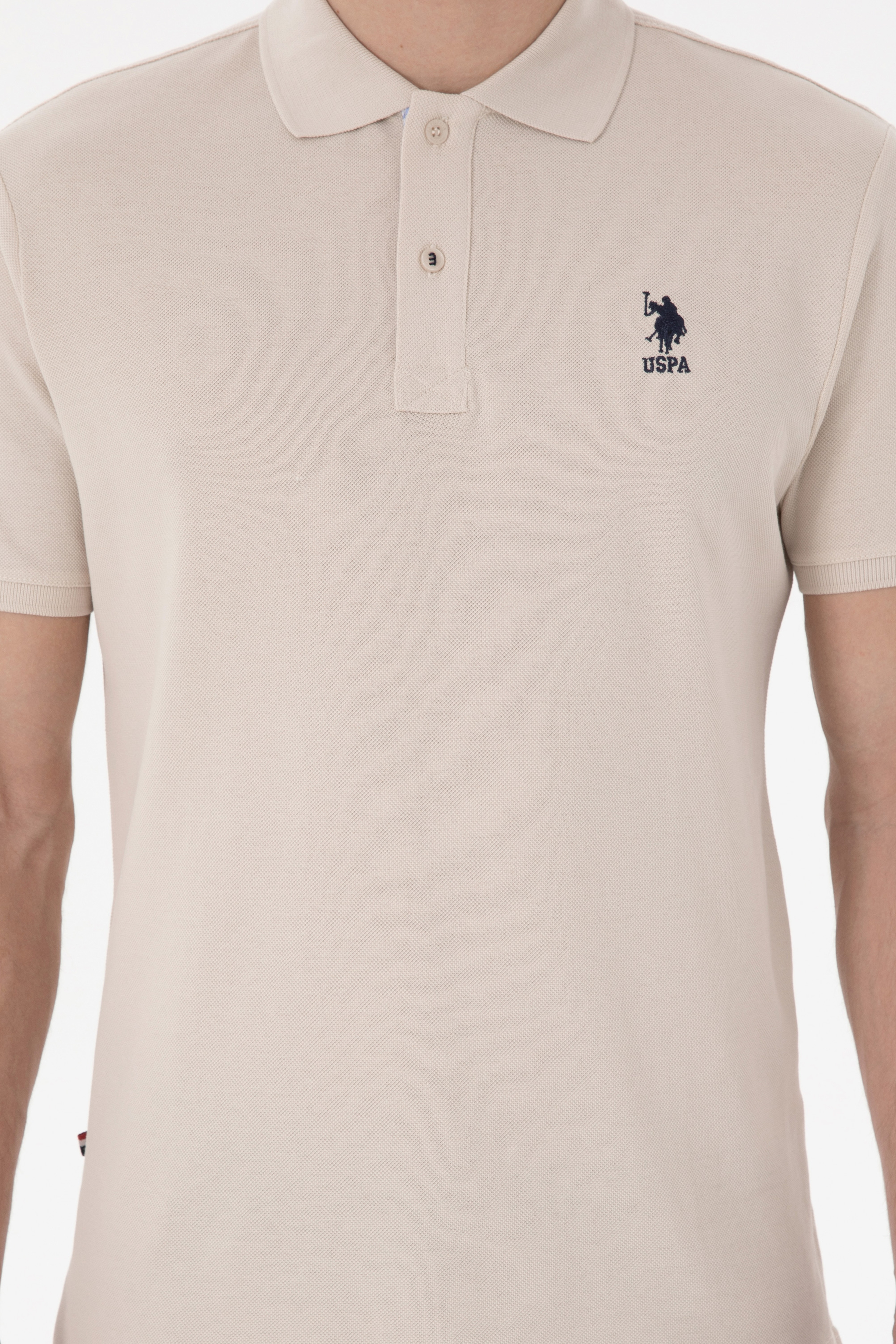 Erkek Regular Fit Polo Yaka Taş Basic Tişört