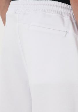 Erkek Regular Fit Beyaz Örme Şort - 50300078029