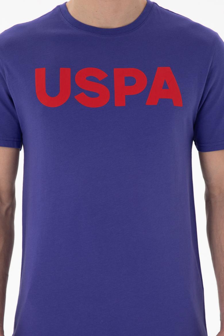 Erkek Regular Fit Bisiklet Yaka Kobalt Basic Tişört - 50297988272