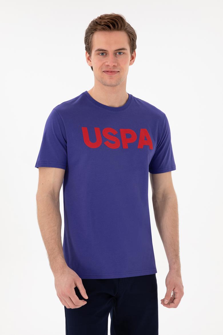 Erkek Regular Fit Bisiklet Yaka Kobalt Basic Tişört