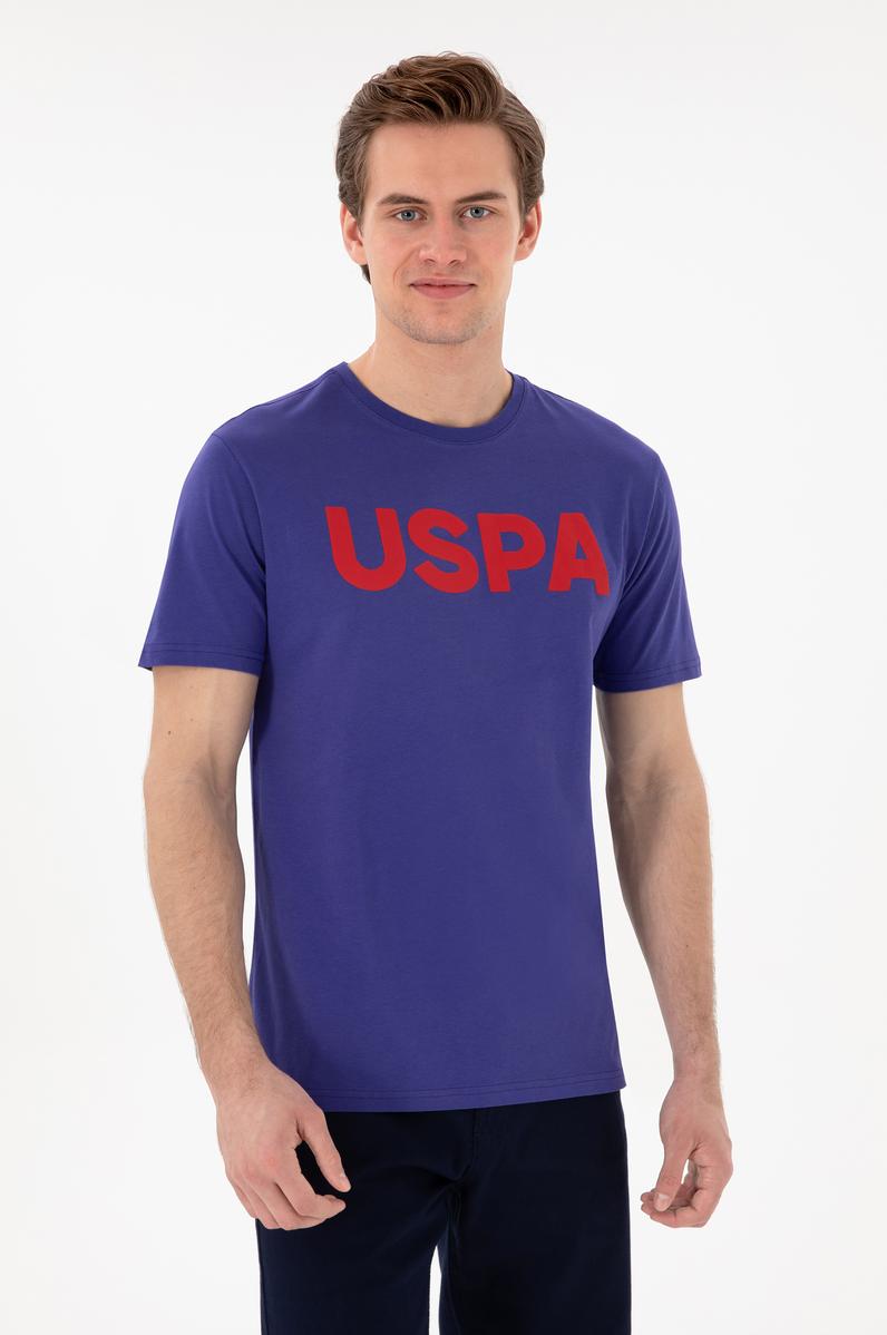 Erkek Regular Fit Bisiklet Yaka Kobalt Basic Tişört