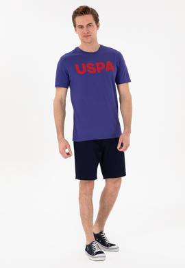 Erkek Regular Fit Bisiklet Yaka Kobalt Basic Tişört - 50297988272