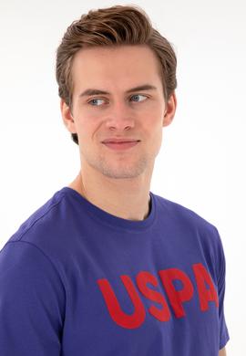 Erkek Regular Fit Bisiklet Yaka Kobalt Basic Tişört - 50297988272