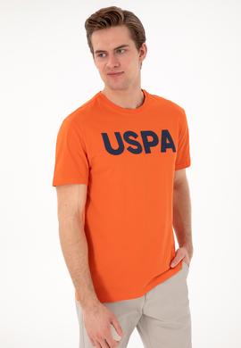 Erkek Regular Fit Bisiklet Yaka Nar Çiçeği Basic Tişört - 50297988252