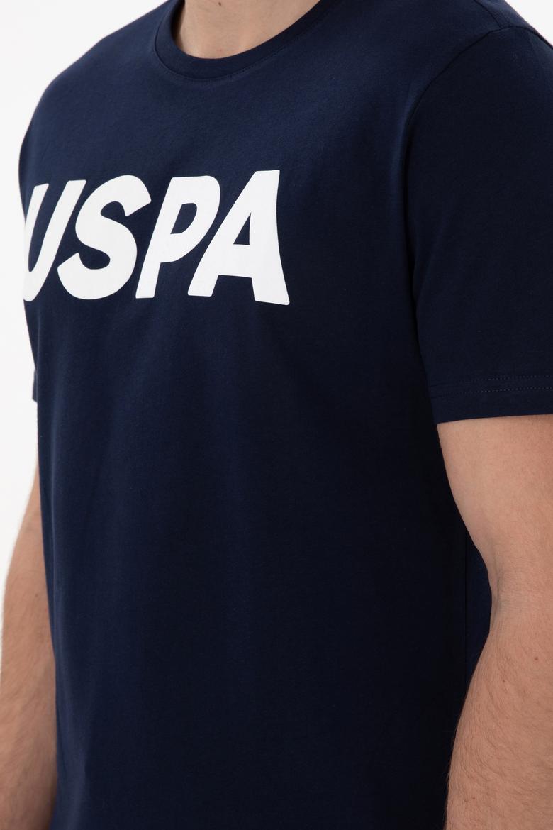 Erkek Regular Fit Bisiklet Yaka Lacivert Basic Tişört - 50297988073