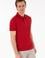 Erkek Slim Fit Polo Yaka Kırmızı Basic Tişört
