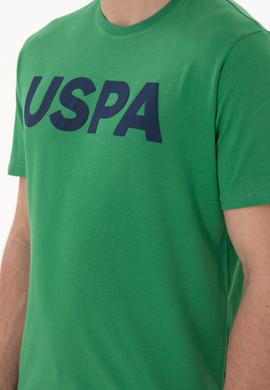 Erkek Regular Fit Bisiklet Yaka Yeşil Basic Tişört - 50297988056