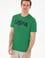 Erkek Regular Fit Bisiklet Yaka Yeşil Basic Tişört