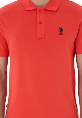 Erkek Regular Fit Polo Yaka Kırmızı Basic Tişört - 50298031274