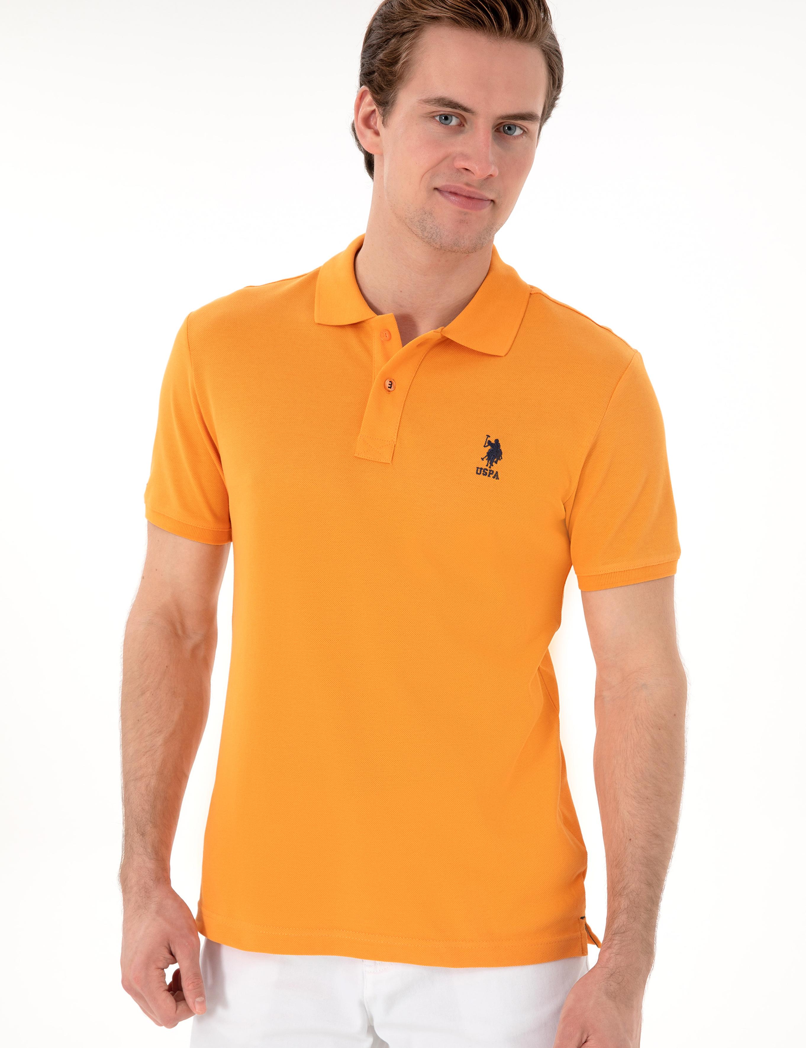 پولوشرت آستین کوتاه اندامی یقه پیراهنی مردانه یو اس پولو | U.S. Polo Assn. - تصویر 3