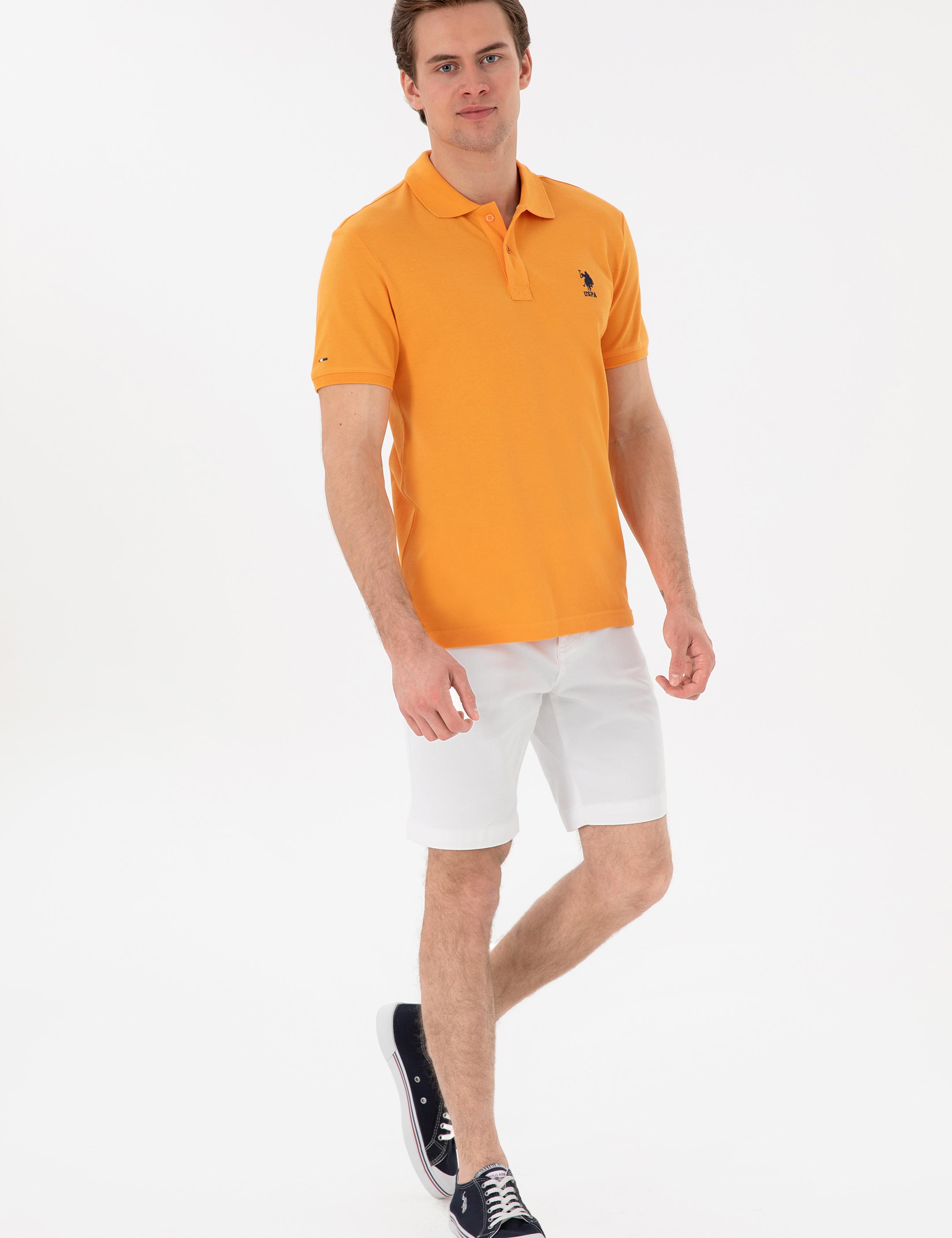 پولوشرت آستین کوتاه اندامی یقه پیراهنی مردانه یو اس پولو | U.S. Polo Assn. - تصویر 4