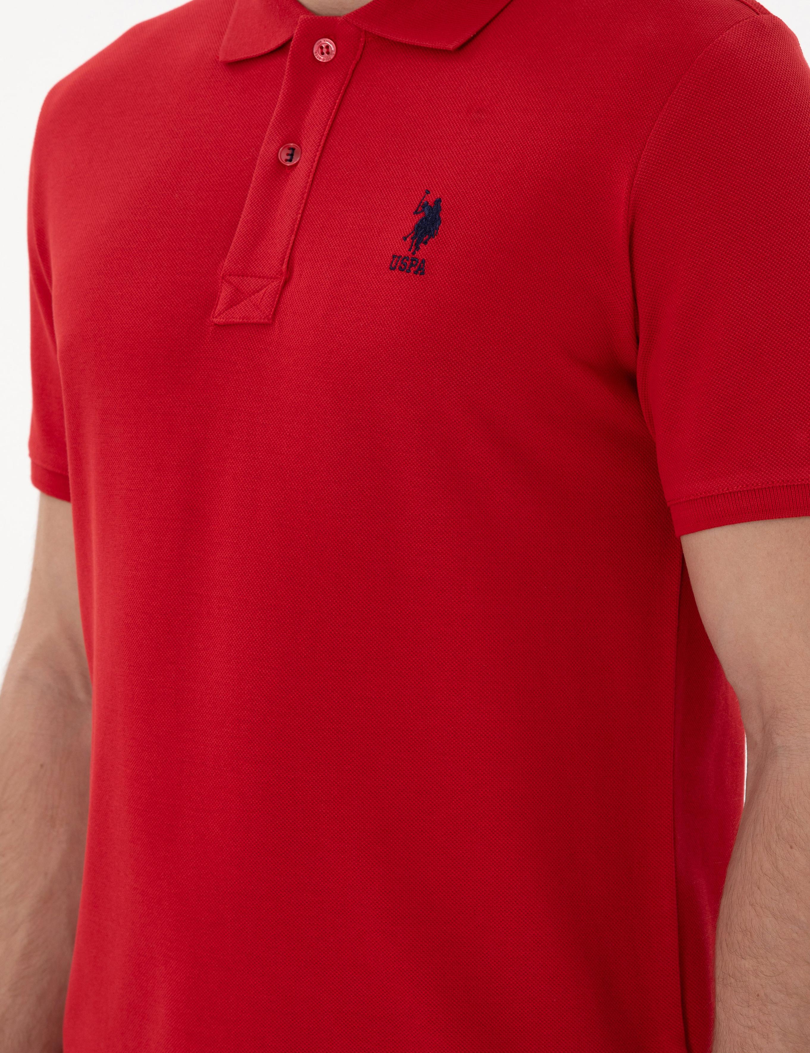 پولوشرت آستین کوتاه اندامی یقه پیراهنی مردانه یو اس پولو | U.S. Polo Assn. - تصویر 7