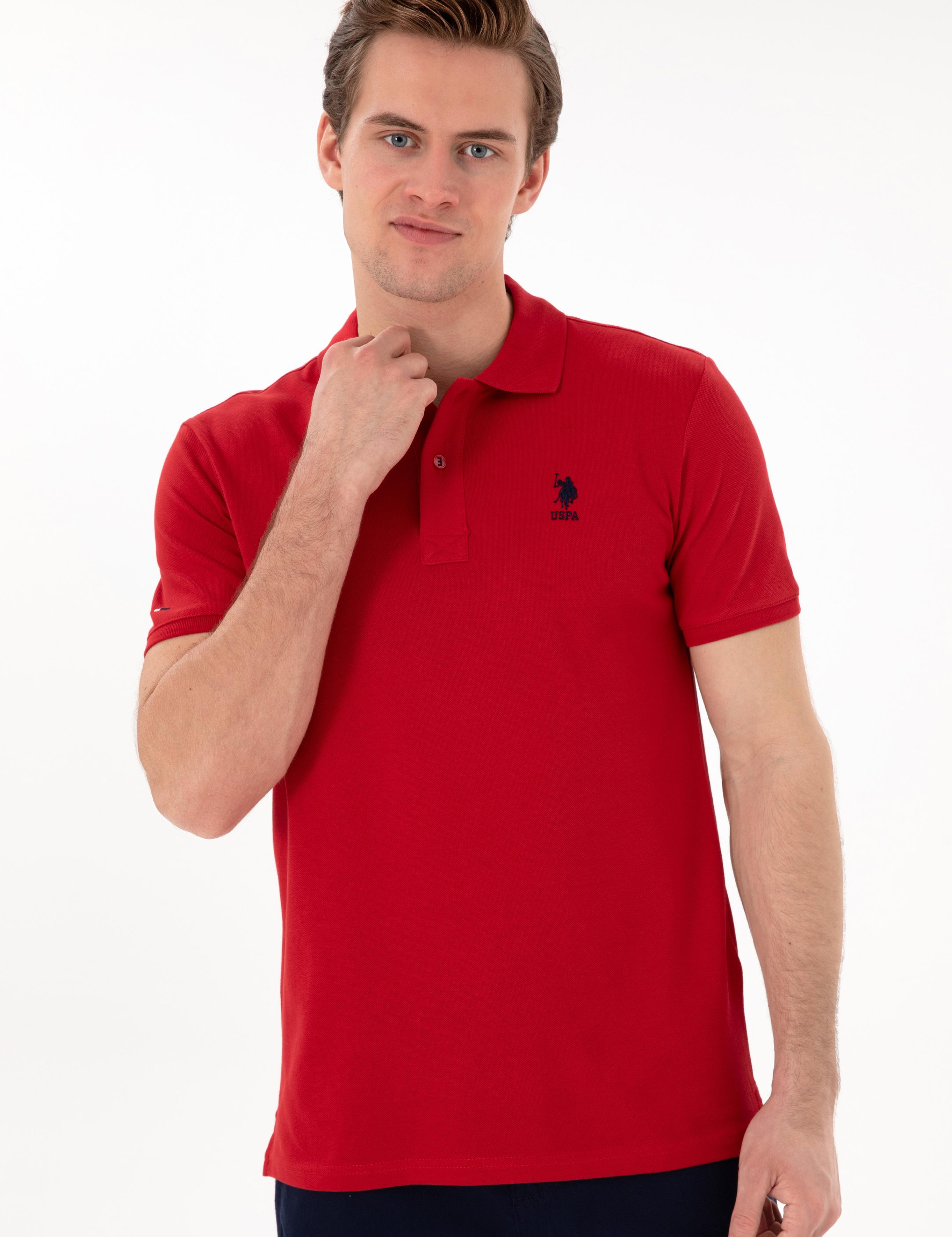 پولوشرت آستین کوتاه اندامی یقه پیراهنی مردانه یو اس پولو | U.S. Polo Assn. - تصویر 3