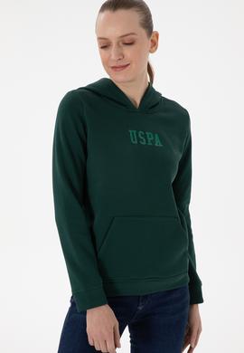 Kadın Koyu Yeşil Basic Sweatshirt - 50289536345