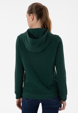 Kadın Koyu Yeşil Basic Sweatshirt - 50289536345