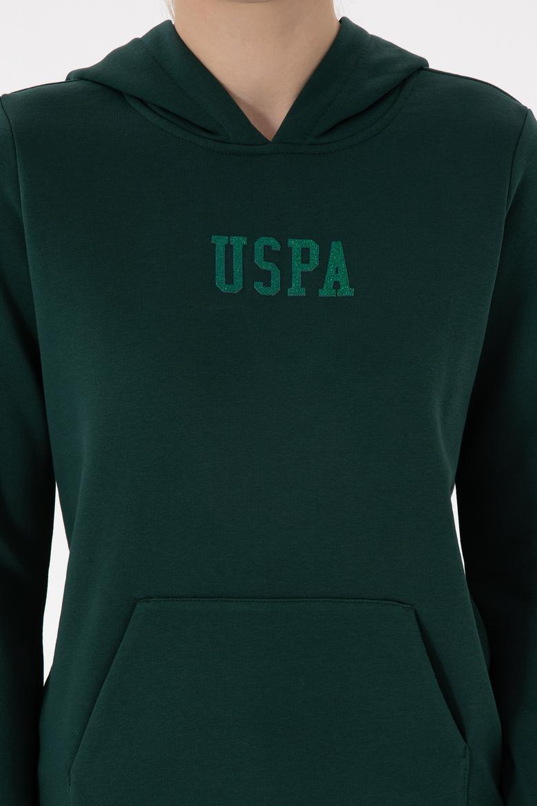 Kadın Koyu Yeşil Basic Sweatshirt - 50289536345