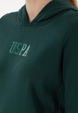Kadın Koyu Yeşil Basic Sweatshirt - 50289536345
