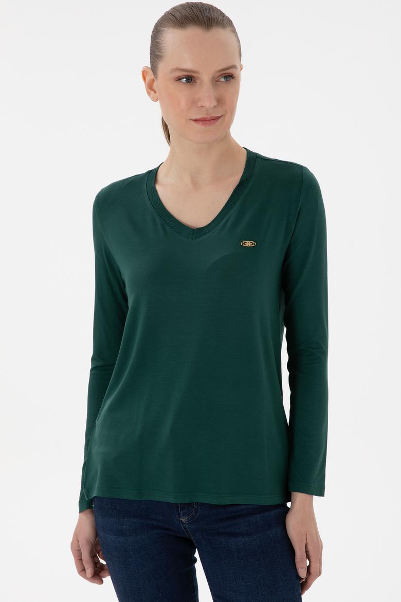 Kadın Koyu Yeşil Sweatshirt - 50289542102