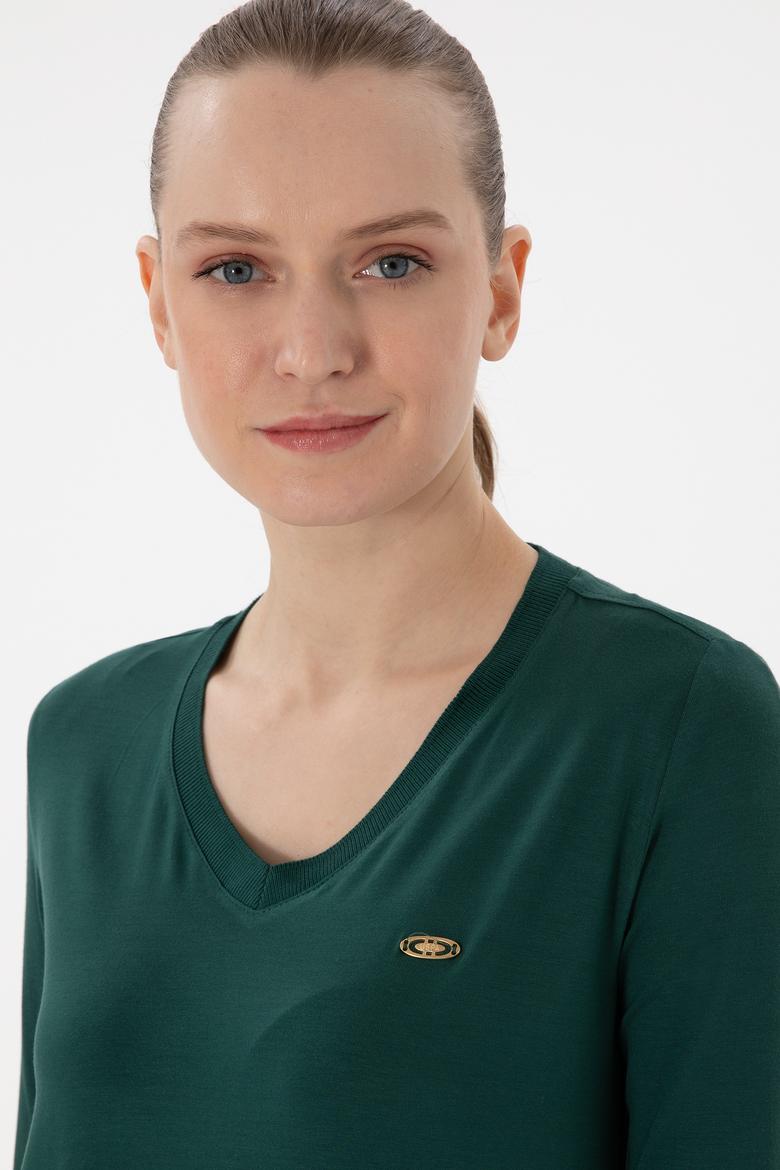 Kadın Koyu Yeşil Sweatshirt - 50289542102