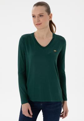 Kadın Koyu Yeşil Sweatshirt - 50289542102