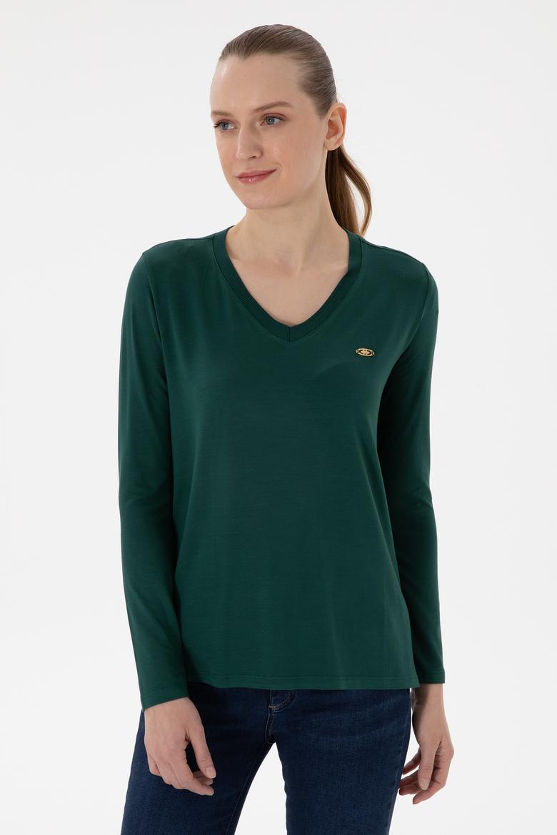 Kadın Koyu Yeşil Sweatshirt