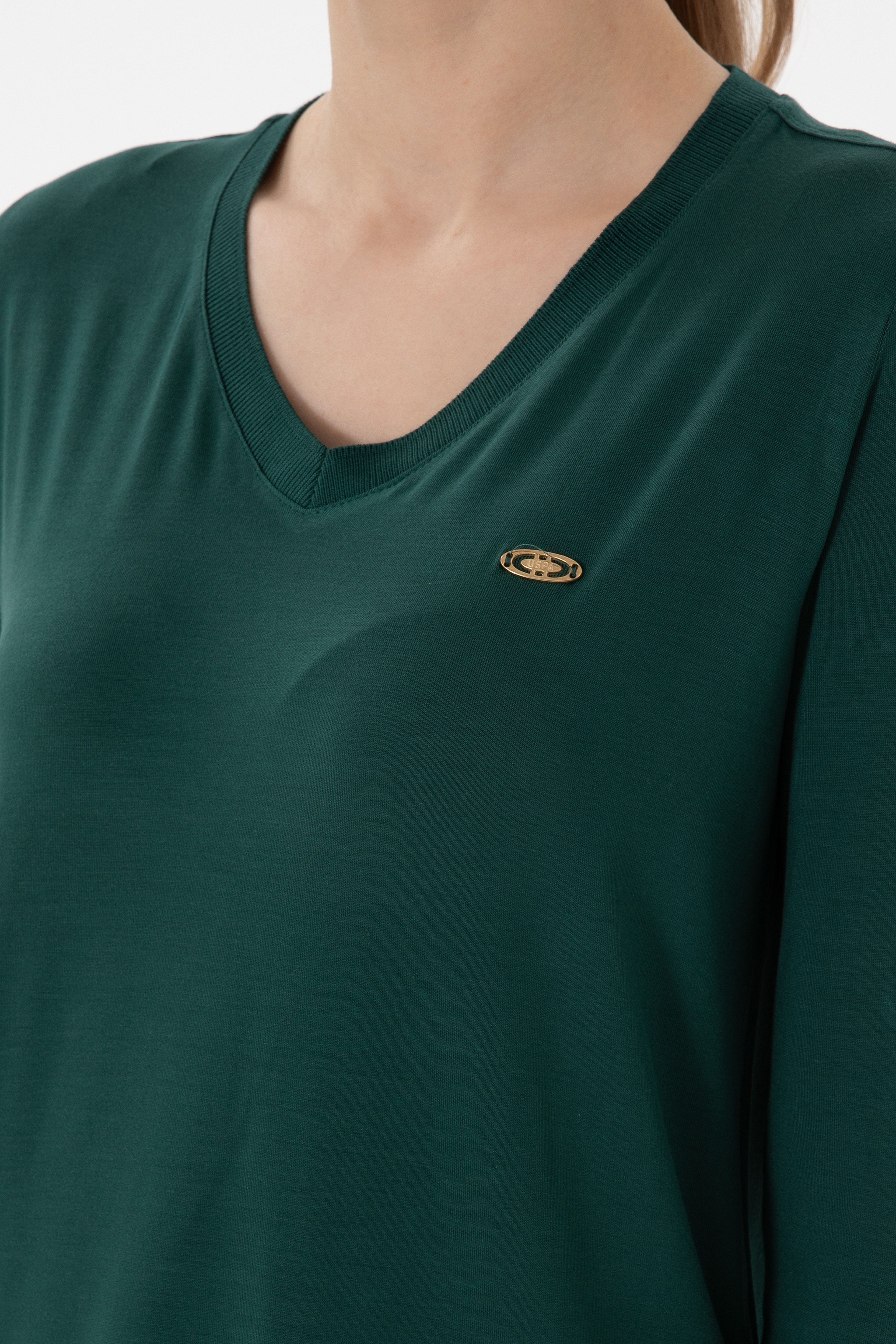 Kadın Koyu Yeşil Sweatshirt - Image 7