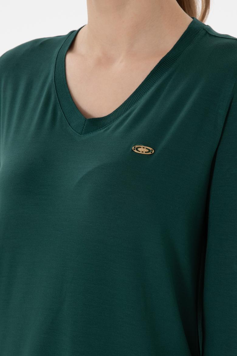 Kadın Koyu Yeşil Sweatshirt - 50289542102