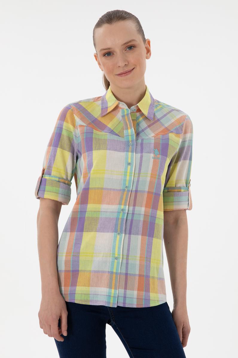 Kadın Mint Uzun Kollu Gömlek