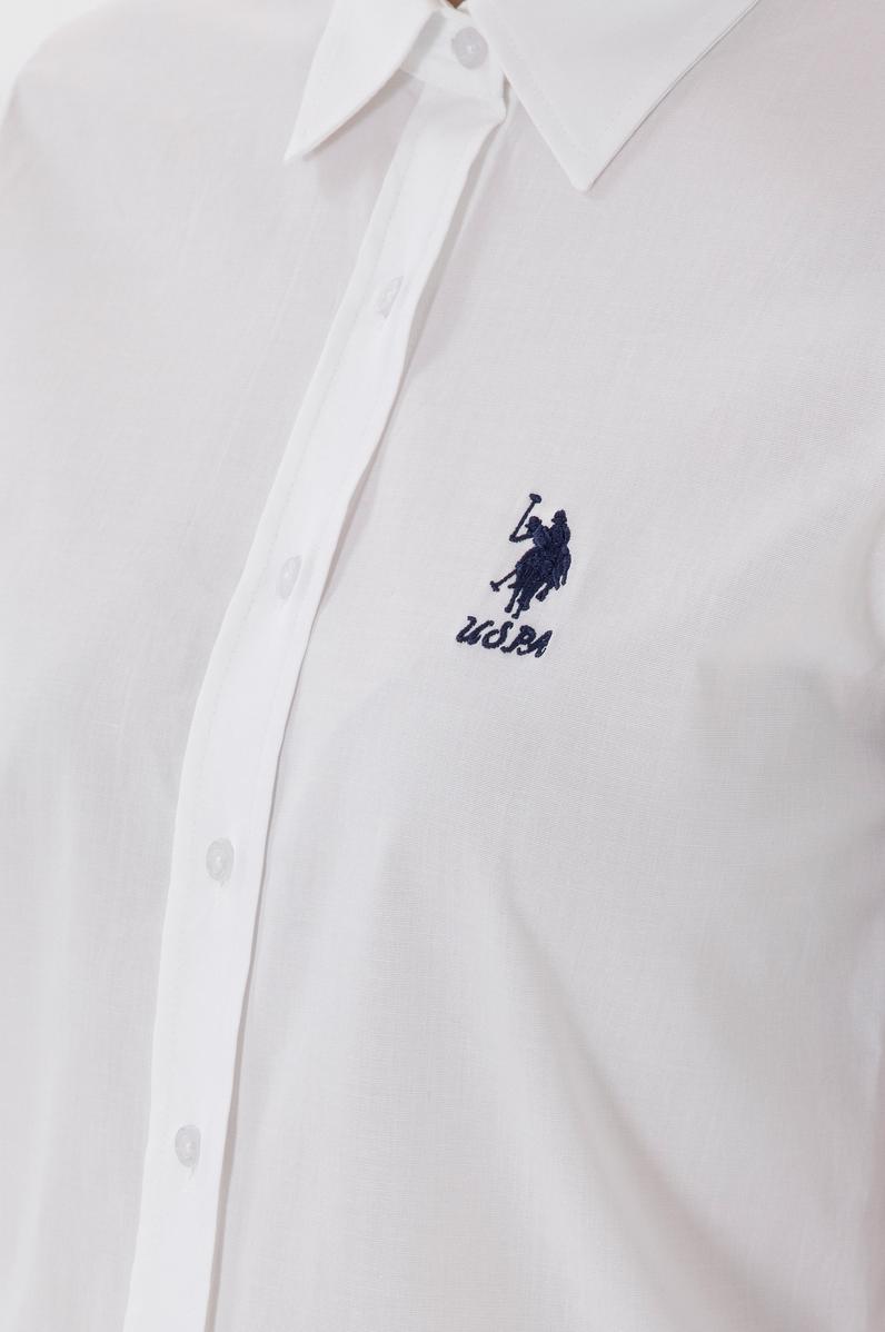 Kadın Beyaz Uzun Kollu Basic Gömlek