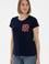 Kadın Lacivert Bisiklet Yaka Tişört